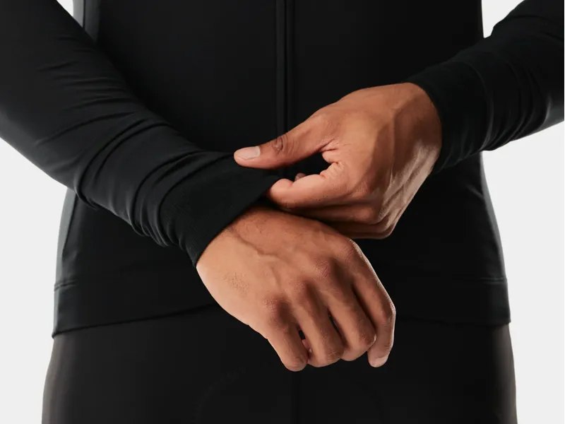 Trek Circuit Thermal Long Sleeve Cycling Jersey in Black-4